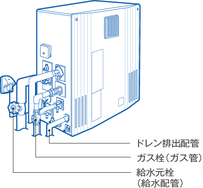 屋外設置据置形給湯器