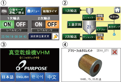 見やすい操作パネル