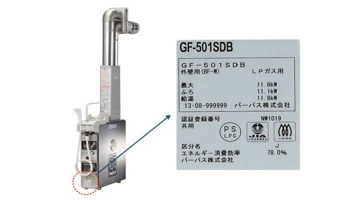 対象製品の見分け方 | 長期使用製品安全点検制度 | 家庭用機器 | 製品